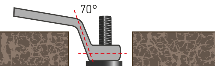 KRAFTWERK® Doppelringschl. voll poliert 46 x 50 mm Technische Zeichnung 1 ZOOM