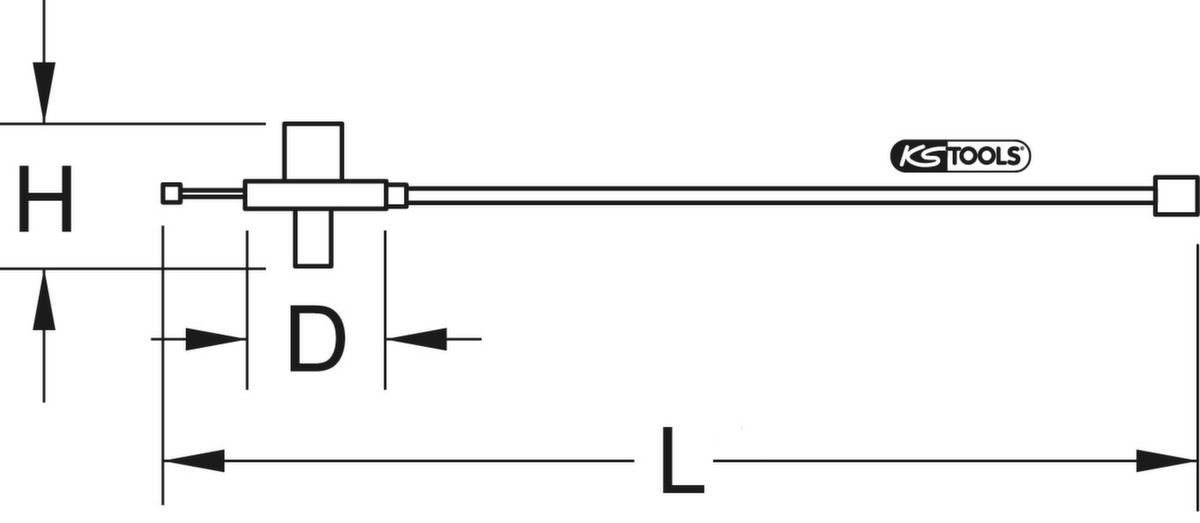 KS Tools 1/2" Drehwinkelmessscheibe Technische Zeichnung 1 ZOOM