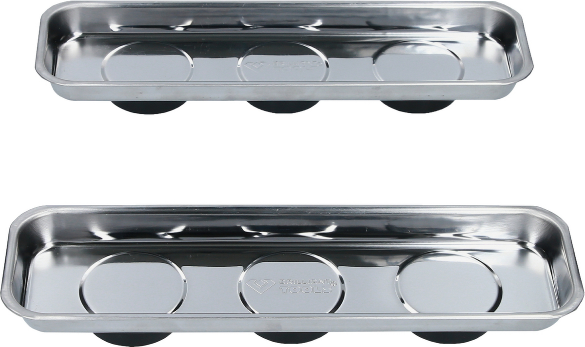 Brilliant Tools Magnetisches Tablett / Schale-Set aus Edelstahl 65 x 226 mm Standard 4 ZOOM