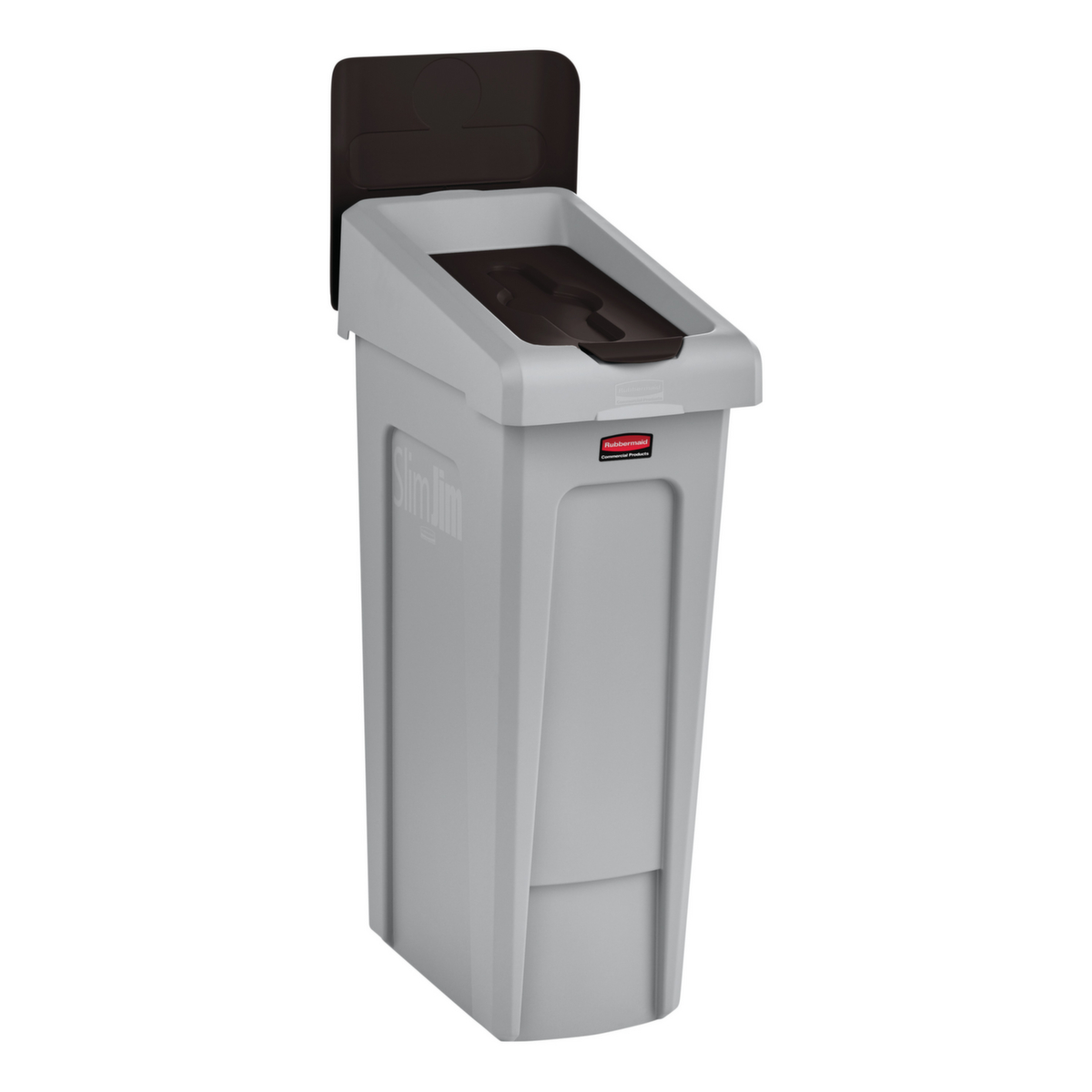 Rubbermaid Deckel Slim Jim® für Recycling-Station, braun Standard 3 ZOOM