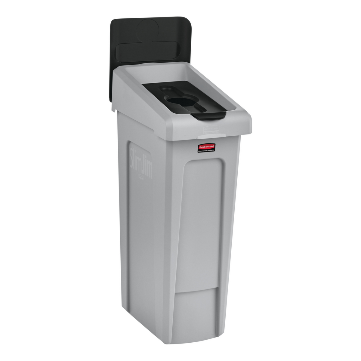 Rubbermaid Deckel Slim Jim® für Recycling-Station, schwarz Standard 3 ZOOM