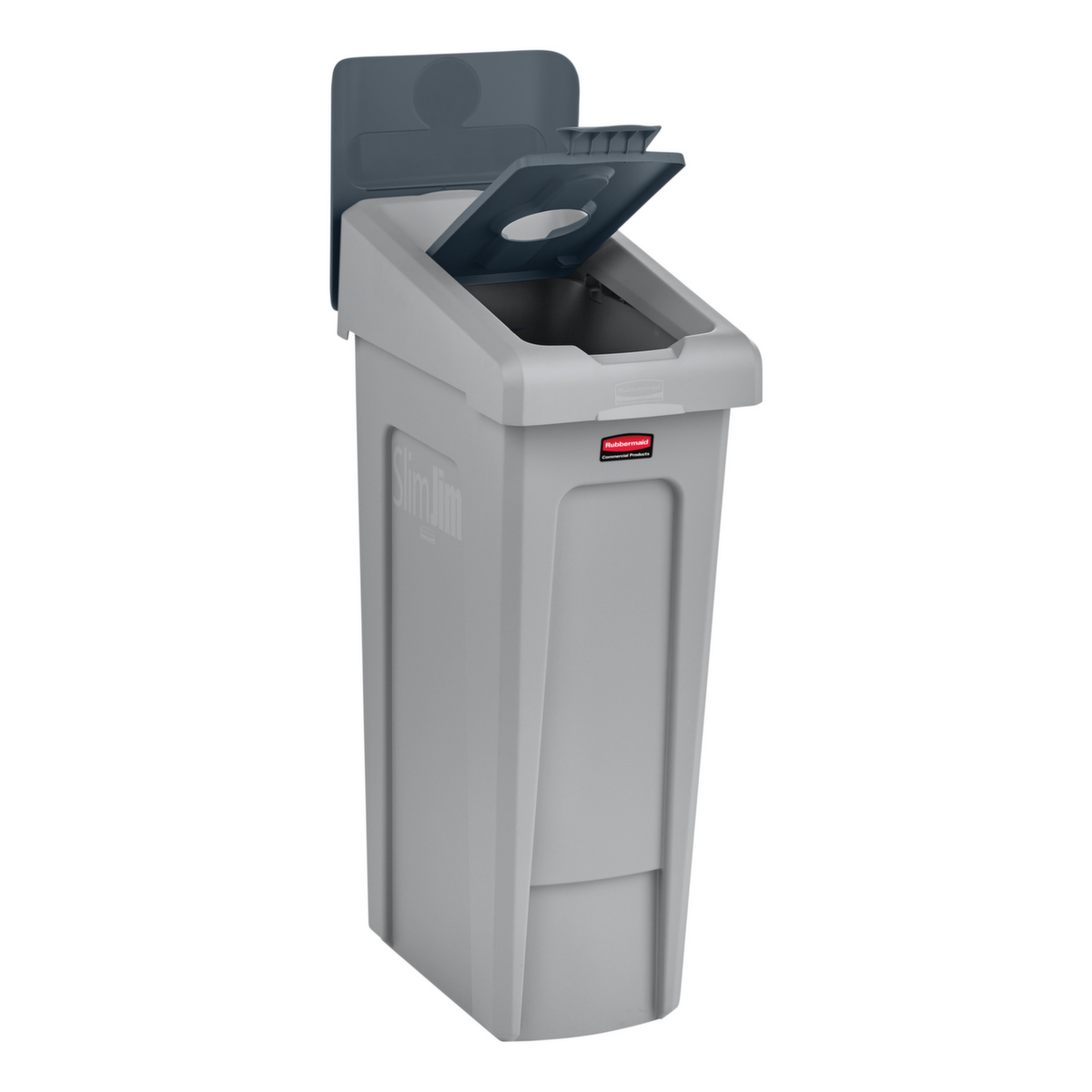 Rubbermaid Deckel Slim Jim® für Recycling-Station, grau Standard 4 ZOOM