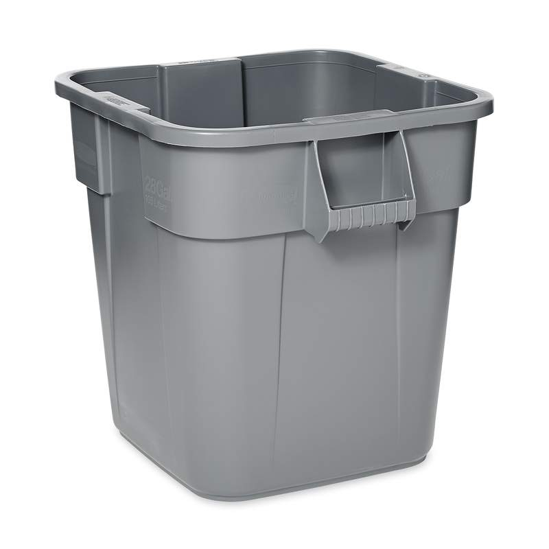 Rubbermaid Eckiger Wertstoffcontainer, 106 l, grau Standard 2 ZOOM