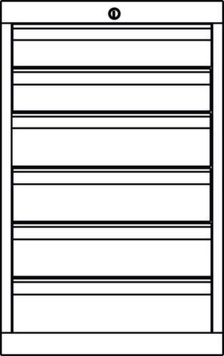 PAVOY Schubladenschrank Basis Plus RAL7035, 6 Schublade(n), RAL7035 Lichtgrau/RAL7035 Lichtgrau