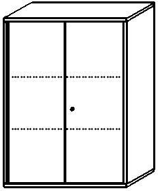 Gera Flügeltürenschrank Pro, 3 Ordnerhöhen