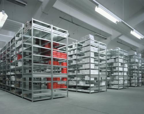 hofe System-Steckregal in Standard Bauart, Höhe x Breite x Tiefe 3000 x 1010 x 535 mm, 7 Böden