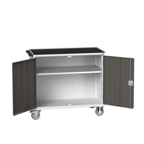 bott Mobile Werkbank verso, 1 Schrank, RAL7035 Lichtgrau/RAL7016 Anthrazitgrau