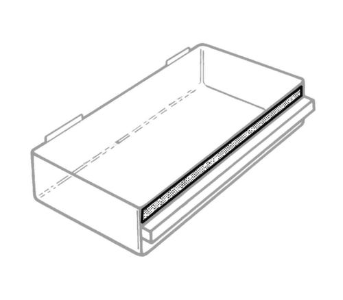 raaco Robustes Klarsichtmagazin 1208-03 mit Metallrahmen, 8 Schublade(n), dunkelblau/transparent