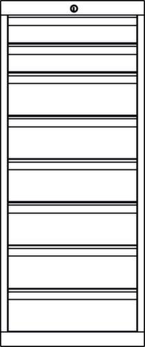 PAVOY Schubladenschrank Basis Plus RAL7035, 8 Schublade(n), RAL7035 Lichtgrau/RAL7035 Lichtgrau