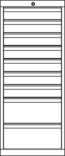 PAVOY Schubladenschrank Basis Plus RAL7035, 9 Schublade(n), RAL7035 Lichtgrau/RAL7035 Lichtgrau