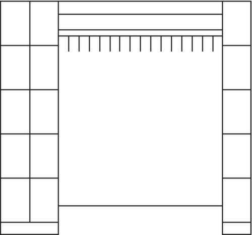 C+P Schließfach-Garderobe Classic mit 15 Fächern, Breite 2760 mm