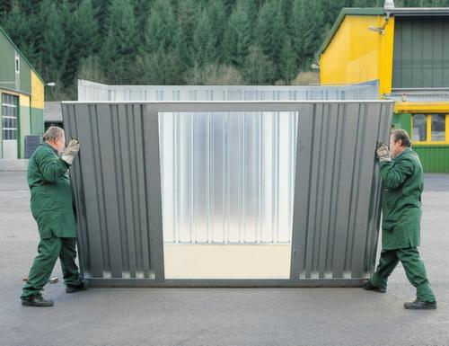 Säbu Verzinkter Materialcontainer FLADAFI® mit 3 Modulen