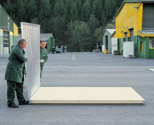 Säbu Verzinkter Materialcontainer FLADAFI® mit 3 Modulen