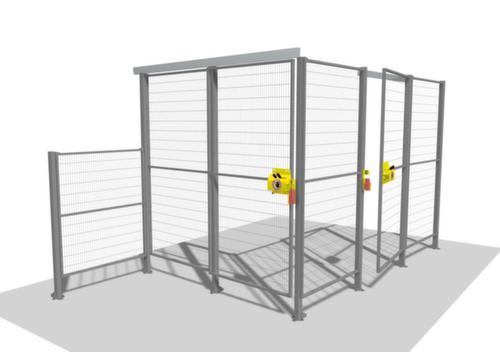 TROAX Wandelement für Maschinen-Schutzgitter, Höhe x Breite 2050 x 1200 mm