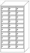 PAVOY Postverteilschrank Basis, 30 Fächer