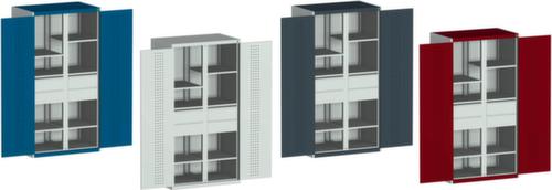 bott Systemschrank cubio mit 6 Böden/4 Schubladen + Mitteltrennwand