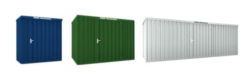 Säbu Lackierter Materialcontainer FLADAFI® mit Holzfußboden