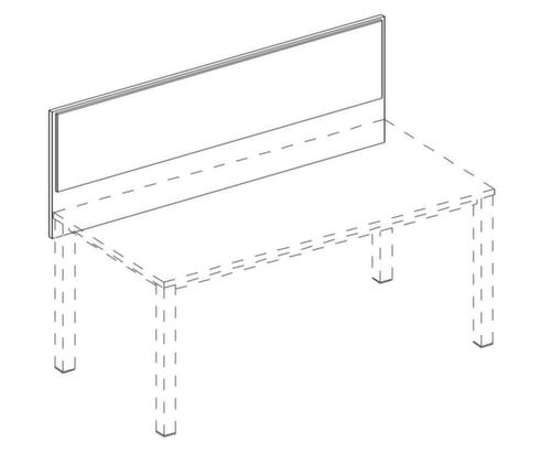 Nowy Styl Aufsatz-Paneel E10 für Schreibtisch, Breite 800 mm