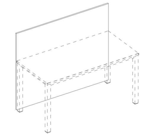 Nowy Styl Thekenblende E10 für Schreibtisch, Breite 1400 mm