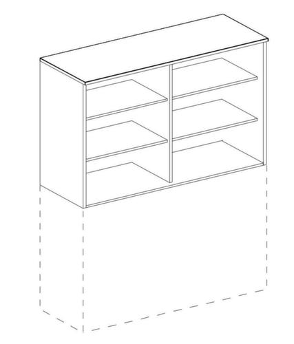 Nowy Styl Aufbauelement E10 für Büroregal