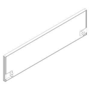 Schallabsorbierende Tischtrennwand RQ60 Screen / S41, Höhe x Breite 480 x 1600 mm