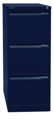 Bisley Hängeregistraturschrank, 3 Auszüge, oxfordblau/oxfordblau