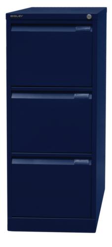 Bisley Hängeregistraturschrank, 3 Auszüge, oxfordblau/oxfordblau