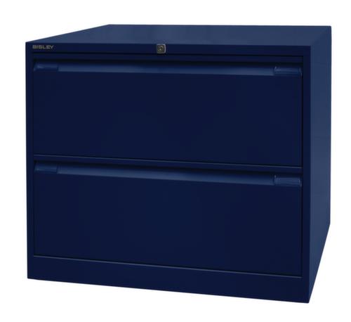 Bisley Hängeregistraturschrank, 2 Auszüge, oxfordblau/oxfordblau