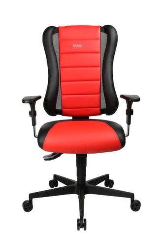 Topstar Bürodrehstuhl Sitness Racer RS mit AL "P4" mit 3D-Sitzfläche, schwarz/rot