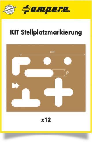 a.m.p.e.r.e. Schablonen-Set für Bodenmarkiergerät