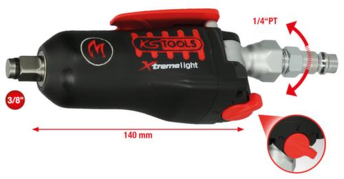 KS Tools 3/8" MONSTER Xtremelight Mini-Druckluft-Schlagschrauber mit Umschaltwippe