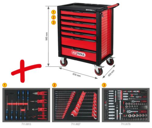 KS Tools Werkzeugwagen RACINGline, 7 Schublade(n)