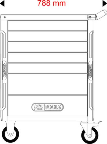 KS Tools Werkzeugwagen RACINGline, 7 Schublade(n)