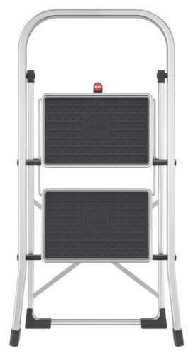 Hailo Klapptritt StandardLine K70 mit Sicherheitsbügel, Podesthöhe 460 mm, silbergrau