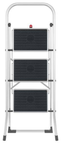 Hailo Klapptritt StandardLine K70 mit Sicherheitsbügel, Podesthöhe 690 mm, silbergrau