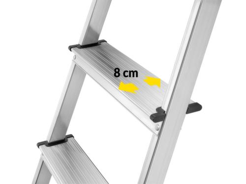 Hailo Einseitige Stufenstehleiter StandardLine L60 mit Ablageschale, 6 Riffelblechstufe(n)