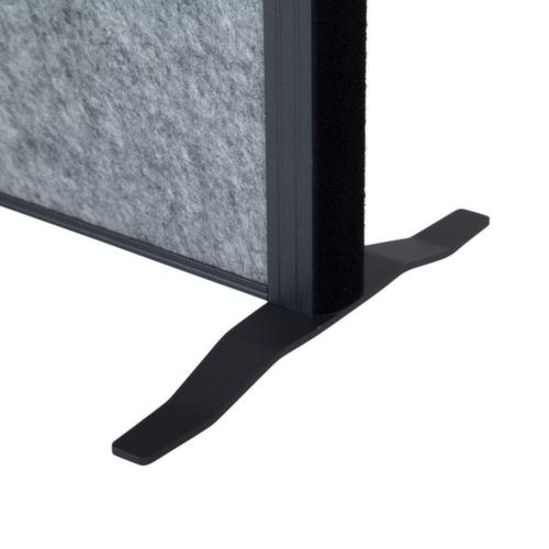 MAUL Stellwand-Tafel MAULconnecto, Höhe x Breite 1800 x 1000 mm, Wand dunkelgrau/braun