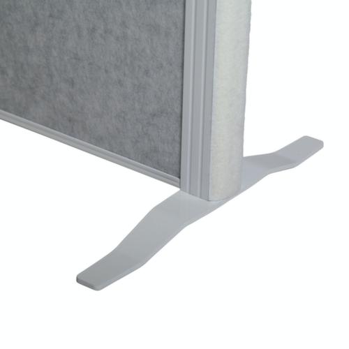 MAUL Stellwand-Tafel MAULconnecto, Höhe x Breite 1800 x 1000 mm, Wand hellgrau/weiß