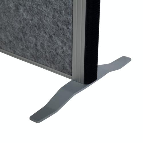 MAUL Stellwand-Tafel MAULconnecto, Höhe x Breite 1800 x 1000 mm, Wand weiß/dunkelgrau