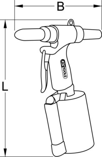 KS Tools Druckluft-Blindniet-Pistole