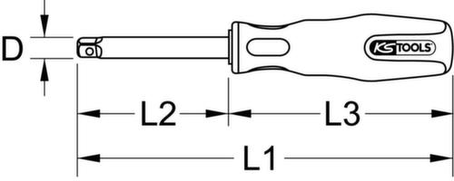 KS Tools 1/4" Vierkant-Schraubendreher