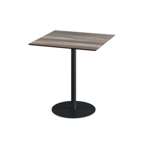 VEBA Bistrotisch Essentials Urban, Breite x Tiefe 700 x 700 mm, Platte Tropical Wood