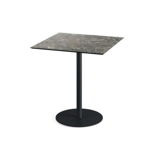 VEBA Bistrotisch Essentials Urban, Breite x Tiefe 700 x 700 mm, Platte Galaxy Marble