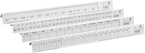 EICHNER Beschriftungsstreifen AS für Termine, weiß