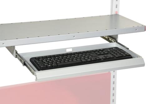 Rocholz Ablageboden System Flex mit Tastaturauszug, Breite x Tiefe 800 x 300 mm