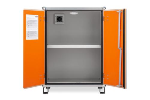 Cemo Explosionsgeschützter Lithium-Ionen-Lagerschrank lockEX 8/10 unterfahrbar, Höhe x Breite x Tiefe 1110 x 800 x 660 mm