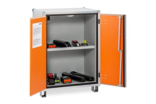 Cemo Explosionsgeschützter Lithium-Ionen-Lagerschrank lockEX 8/10 unterfahrbar, Höhe x Breite x Tiefe 1110 x 800 x 660 mm