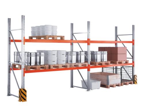 META Palettenregal MULTIPAL HxB 5500x8440 mm mit 5 Lagerebenen für insgesamt 30 Paletten