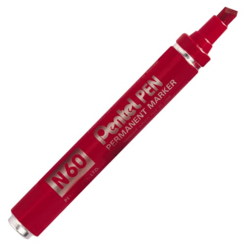 Roter Permanent-Marker mittelbreit