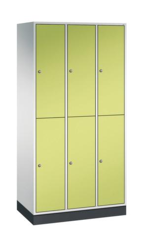 C+P Doppelstöckiger Garderobenschrank Intro, Abteilbreite 260 mm